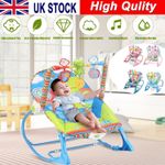 Baby Infant To Toddler Bouncer Rocker Swing Chair Soft Soothing Vibration Toys