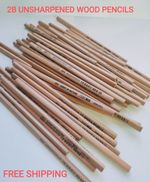 2B Unsharpened Pencils for  Drawing Sketch Quality Wood Pencils for School New
