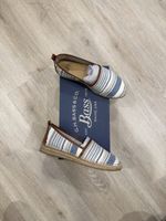 *RARE* GH Bass “SUMMER” Blue/Beige/Brown Stripes Canvas Espadrille - Women’s 8.5
