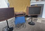 Vintage Bose 901 Speakers And Tulip Stands