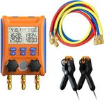 Elitech HVAC Digital Manifold Gauge 2-Way Valve AC Gauge w/Hoses LMG-10+Hoses