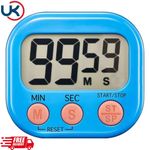 Magnetic LCD Digital Timer Kitchen Cooking Timer Loud Alarm Battery Excluded UK