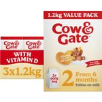 6 x 600g Cow & Gate Follow-On Milk Suitable From 6+ Months