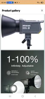 Aputure Amaran 200d S - Compact COB Video Light, Lightweight LED Point SourceNEW