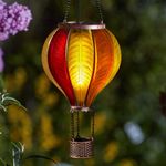 45cm Hanging Outdoor Lantern Solar Sunset Hot Air Balloon LED Light