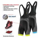 FDX Mens Classic Bib shorts Gel Padded Stylish Cycling Bib Trouser Tight Shorts