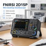 FNIRSI 2D15P Digital Portable Rechargeable Oscilloscope 100Mhz 500MSa/s