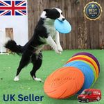Bite Resistant Dog Flying Disc Durable Frisbee Puppy Pet Training Toy UK New