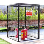 Security Steel Cage Lockable Gas Cylinder Bottle Storage Sturdy Stable 70-180cm
