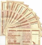 20xZimbabwe 50 Billion Dollars 2008 Used