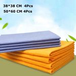 8Pcs Ultra-Absorbent Miracle Cleaning Shammy Multi-Purpose Rags Towels Cloth UK