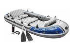 Intex Excursion Inflatable Boat Set with Aluminium Oars and Pump (4 to 5 Person)