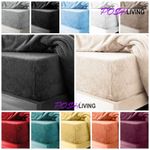 Teddy Fleece Fitted Sheet Thermal Warm Single Double King Bedding Cosy Sheets