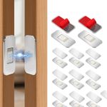 12 Pack Magnetic Cabinet Door Catch, No Drill Ultra Thin Cabinet Door Magnets