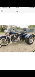 Harley Davidson Road King Trike - Blue and Silver