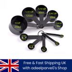 10pcs Kitchen Measuring Spoons Set Baking Cups Teaspoon Sugar Scoop Tools UK