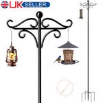 Bird Feeders Station Hanging, 194cm Bird Feeder Poles Free Standing Bird Feeding