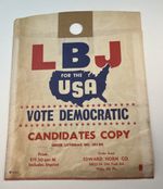 LBJ Candidates Copy Litterbag LBJ-64 Keep America Beautiful