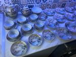 Yamato & Co Singapore Porcelain Bird Dinner Set Teapot Cups Saucers Plates