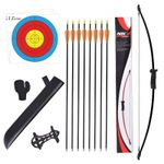 Bow and Arrow Set Compound Kit Target Practice Archery Hunting Shooting for Kids