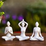 Yoga Lady Figurines Spiritual Decor - Meditation Yoga Statues