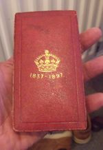 ORIGINAL EMPTY 1837-1897 JUBILEE MEDAL ( MAYORS & PROVOSTS) BOX.