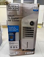 BLACK+DECKER Smart 7L Portable Evaporative Air Cooler App/Touch, 3-Speed White