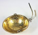 Tea Strainer Silver Gilt Circa 1900 AL623