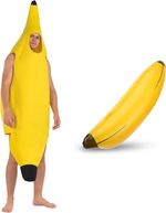 2pcs Banana Costume, Inflatable Toy, Fruit Adult Halloween... 