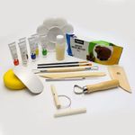 AIR DRY CLAY MODELLING KIT WITH TOOLS & PAINTS INCLUDED