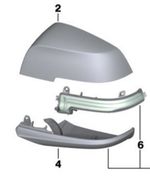 Brand New Genuine BMW F Series Drivers Side Mirror Indicator 63137280772