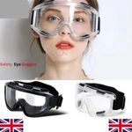 1PC Safety Goggles Eye Protective Over Glasses Clear Anti Fog Dust Outdoor Work