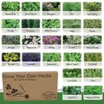 Herb Seeds Mix UK | 24 Herb Seed Varieties | 2900 seeds | Gardening Gifts