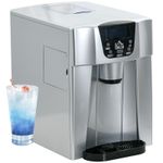 HOMCOM Ice Maker Machine and Water Dispenser 9 Ice Cubes Ready in 6-10 Mins