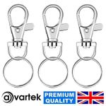 38mm Lobster Clasp Trigger Swivel Clasps Split Keyring Fob Key Ring Key Findings