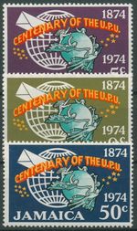 Jamaica 1974 Universal Postal Union UPU 387/89 MNH