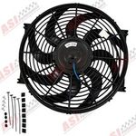 Universal 14" 12V 90W Electric Fan Radiator Cooling Fan Push Pull +Mounting Kits