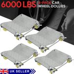 Car Moving Dolly Wheel Tire Dolly 4PCS Heavy Duty Skate Auto Repair Dolly 6000LB