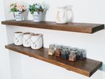 Reclaimed Scaffold Board Shelf Shelves Floating Handmade UK - Without Brackets