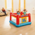 Intex Jump-O-Lene Inflatable Bouncy Castle Soft Playhouse Kids Age 3-6 Indoor