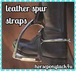 Leather Spur Straps windsor,sheldon,english leather riding boots brown or black