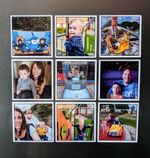 Fridge Tiles, Fridge Magnet Set, Personalised Photo Magnets, Photo Gift for Mum