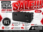 DAKEN Tool Box JUST 750x350x450 Lorry Side Locker Truck VAN Storage Box Sprinter