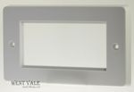 Crabtree Capital Datapak - 7094 - White Moulded Four Module Data Mounting Plate