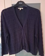 Seasalt, sweet day cotton cardigan, navy, size 22