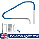 49x34inch Pool Rail Pool Railing Pool Handrail Stainless Steel W/ Grip Cover