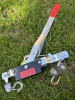 4 Ton Dual Gear Power Puller Heavy Duty 2 Hook Cable Puller Hand Winch Turfer UK