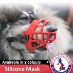 Dog  Muzzle Adjustable Ultra Padded Silicone Strong Basket Style 6 Sizes
