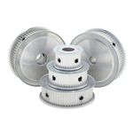 HTD 3M Timing Belt Pulley AF-Type 12T-60T Bore 4-20mm For 10mm Wide Timing Belt