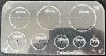 circle woodworking router template and corner jig(laser cut) 15mm-50mm 